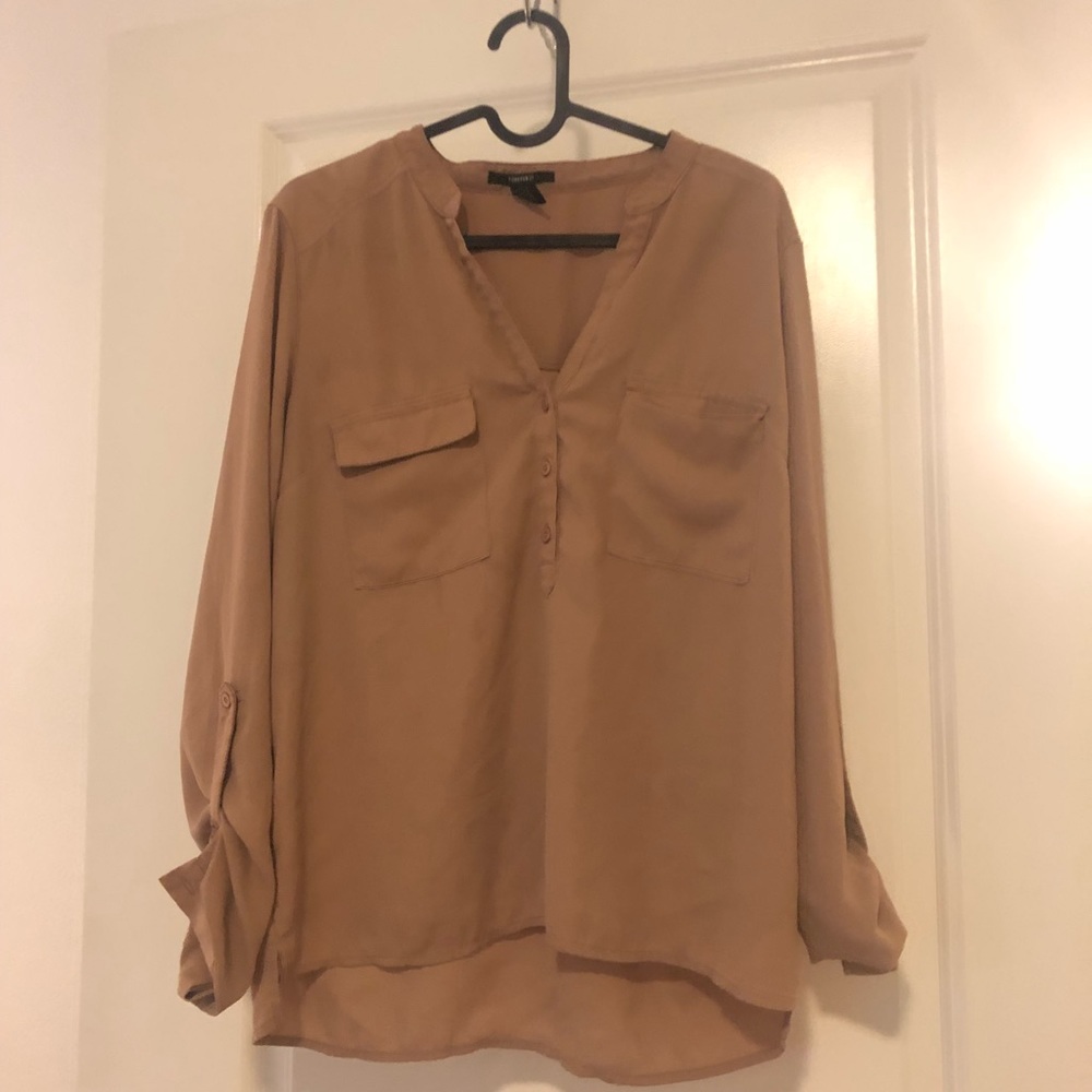 Forever 21 Beige Shirt